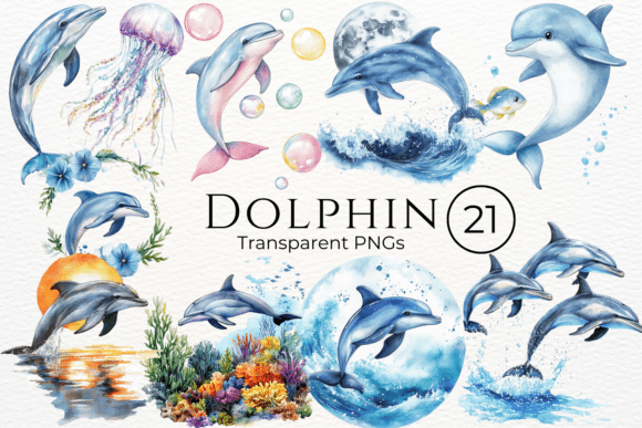 Download Dolphin Watercolor Cliparts - Cliparts Collection