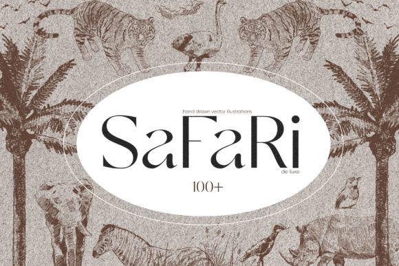 Download Africa. Safari Animals and Trees - Safari animal Collection