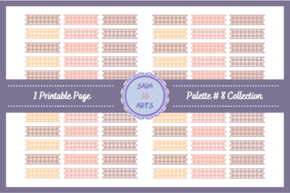Download Cute Washi Tapes Printable Page - Tape Collection
