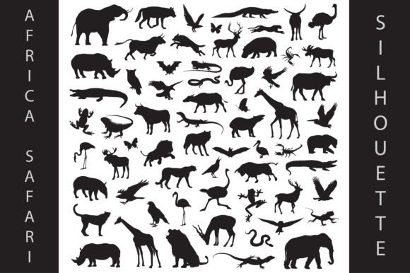 Download Africa Safari Animals Silhouette - Safari animal Collection