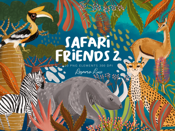 Download Safari Animals Clipart, Safari Friends - Safari animal Collection