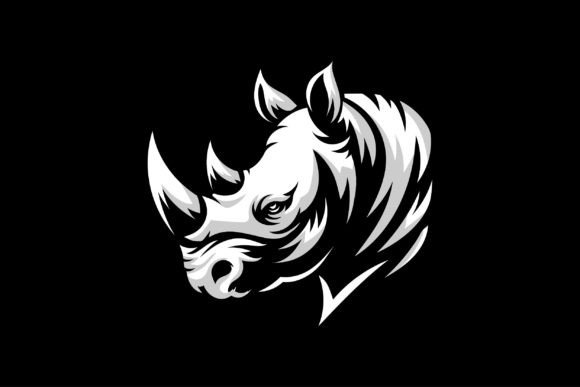 Download Rhino Head Silhouette - Rhino Collection