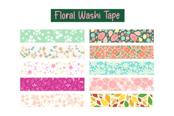 Download Floral Pattern Washi Tape - Tape Collection