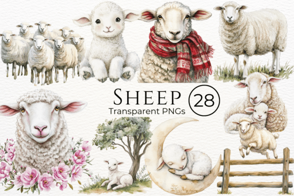 Download Sheep Watercolor Cliparts - Cliparts Collection