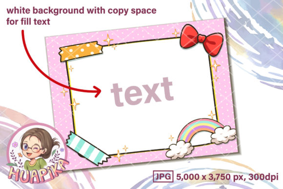 Download Cute Masking Tape, Ribbon, Rainbow Frame - Tape Collection