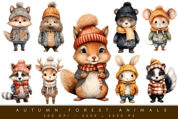 Download Autumn Forest Animals, Fall Clipart - Premium Resources