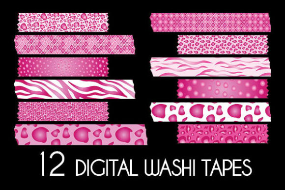 Download Pink Metallic Animal Prints Washi Tapes - Tape Collection