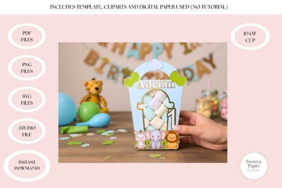 Download Baby Safari Animal Cup Holder - Safari animal Collection
